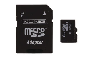Tarjeta de memoria microSDHC Clase 10 8 GB - König CSMSDHC8GB