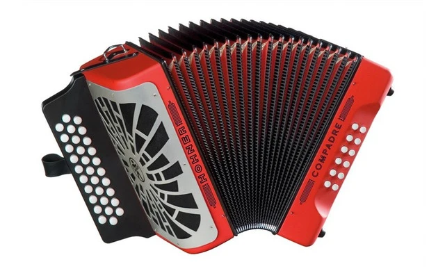 Hohner Compadre Gcf Red Silver Grill