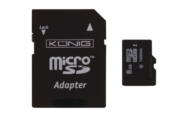 Tarjeta de memoria microSDHC Clase 10 8 GB - König CSMSDHC8GB