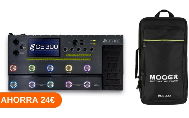 Mooer GE300 con funda transporte