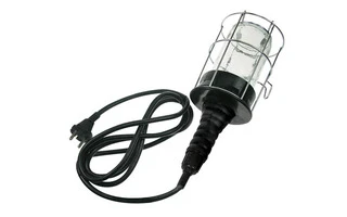 LÁMPARA PORTÁTIL CON CRISTAL PROTECTOR Y REJILLA DE METAL