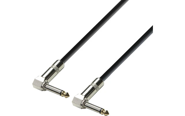 Adam Hall Cables K3 IRR 0030 Cable de Instrumento de Jack 6,3 mm mono acodado a Jack 6,3 mm mono