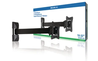 Soporte de pared con rotación completa para TV de 10 - 32" - 25 - 82 cm y de hasta 30 kg