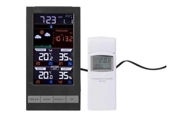 Estación meteorologica inalámbrica con pantalla a color