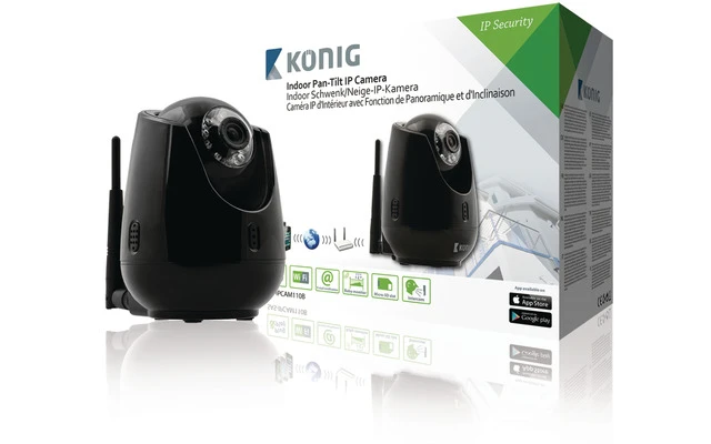 Cámara IP con desplazamiento vertical y horizontal para vídeovigilancia remota en interiores, ne