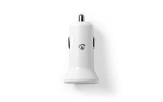 Cargador para Coche - 4,8 A - 2 salidas - USB-A - Blanco - Nedis CCHAU480AWT