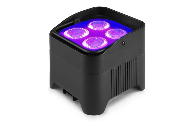 Beamz BBP94W Battery Uplight Par 4x12W WDMX