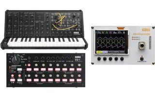 Korg MS-20 Mini + Korg SQ-1 + Korg NTS-2