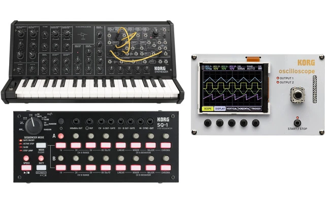 Korg MS-20 Mini + Korg SQ-1 + Korg NTS-2