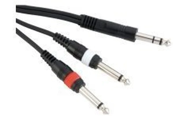1 x Jack stereo / 2 x Jack mono 1 m negro