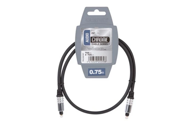 Conector Toslink macho a conector Toslink macho / estándar / 0.75m