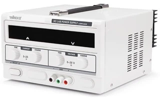 FUENTE DE ALIMENTACIÓN LABORATORIO 0-30 VDC / 0-20 A MÁX 2 PANTALLAS LED