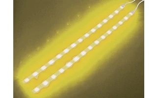 DOBLE CINTA AUTOADHESIVA DE LEDs - 12VDC - COLOR AMARILLO - CON INTERRUPTOR ON/OFF