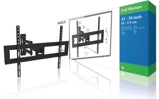Soporte de pared con rotación completa para TV de 37 - 70", 35 kg - Valueline VLMFM3L
