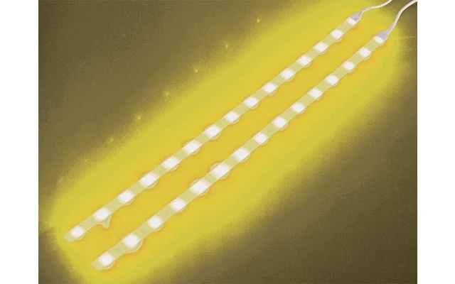 DOBLE CINTA AUTOADHESIVA DE LEDs - 12VDC - COLOR AMARILLO - CON INTERRUPTOR ON/OFF