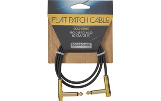RockBoard Flat Patch Cable Gold 60 Cm