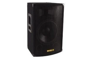 Caja acústica negra de 2 vías, rejilla completa 12"