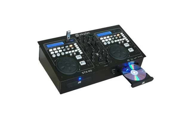 Skytec STX-110 Reproductor CD Doble con mesa CD/USB/MP3