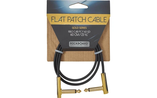 RockBoard Flat Patch Cable Gold 60 Cm
