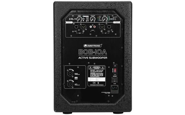 Omnitronic BOB-10A Subwoofer activo negro