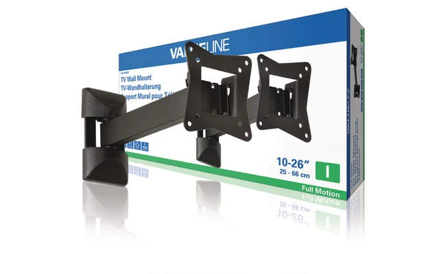 Soporte de pared con rotación completa para TV de 10 - 26"/25 - 66 cm y de hasta 15 kg