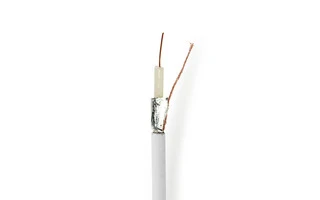 Cable Coaxial - Coaxial 12 - 50,0 m - Caja de Regalo - Blanco - Nedis CSBG4020WT500