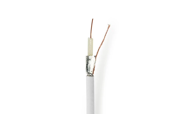 Cable Coaxial - Coaxial 12 - 50,0 m - Caja de Regalo - Blanco - Nedis CSBG4020WT500