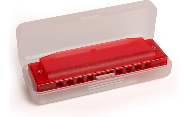 Hohner Translucent Harp Red Hardcase