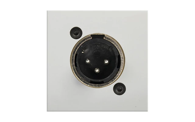 Audac CP 45 XLMSW Placa de conexión con XLR macho blanca - 45 x 45 mm
