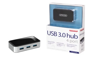 Concentrador de 4 puertos USB 3.0 externos