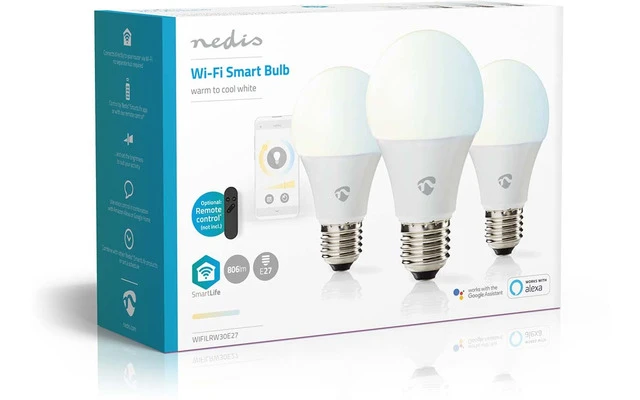 SmartLife LED Bulb - Wi-Fi - E27 - 806 lm - 9 W - Warm to Cool White - 2700 - 6500 K