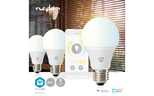 SmartLife LED Bulb - Wi-Fi - E27 - 806 lm - 9 W - Warm to Cool White - 2700 - 6500 K