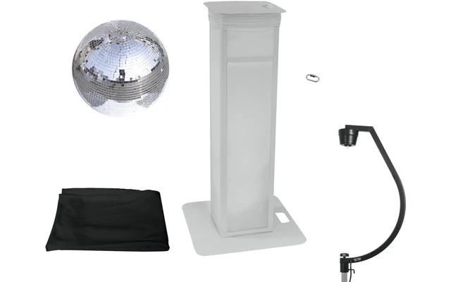 EUROLITE Set Bola de espejos 50cm con Stage Stand variable + Funda negra