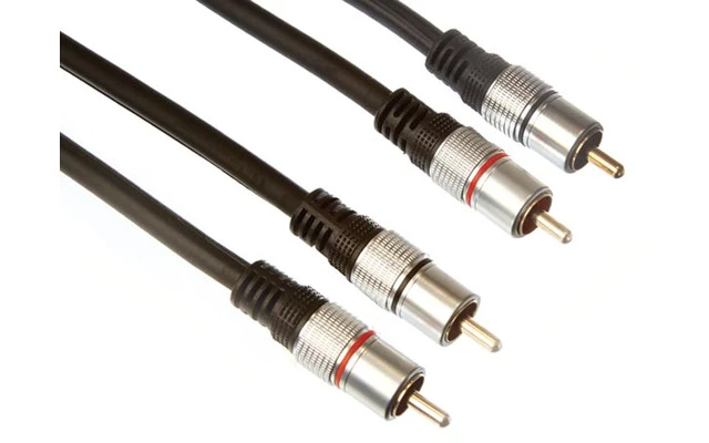 2 x Conector RCA Audio Macho a 2 x RCA Audio Macho / Profesional 2.5m