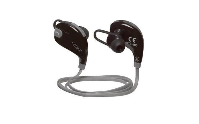 Denver BTE-100 Gris - Auriculares Bluetooth