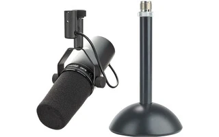 Shure SM7B + Soporte de sobremesa para micrófono