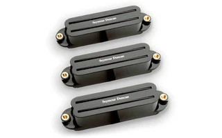 Seymour Duncan Set Hot Rails Strat Black
