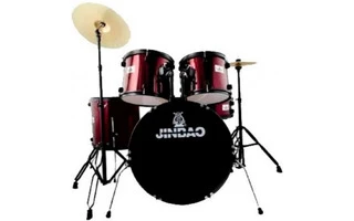 Jinbao P1103RD - Batería acústica color Rojo