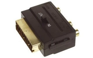ADAPTADOR DE ENTRADA/SALIDA - SCART MACHO A 3 x RCA HEMBRA - AVB