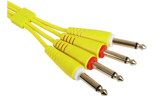 UDG Ultimate Audio Cable Set 6,3 Jack - 6,3 Jack Yellow Straight
