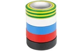 5 Cinta aislante 0,13 x 15 mm x 10 m set de 5 colores