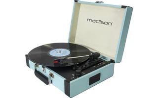 Madison Giradiscos RetroCase Azul