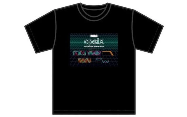 Korg OpSix T-Shirt Wave - Talla L
