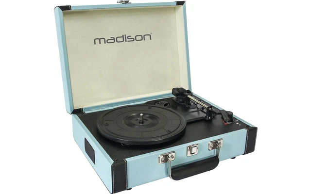 Madison Giradiscos RetroCase Azul