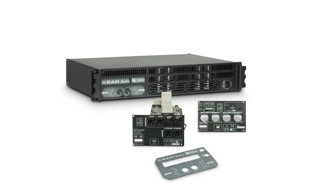 Ram Audio S 1500 DSP GPIO Amplificador de PA 2 x 880 W 2 Ohmios con Módulo DSP y GPIO