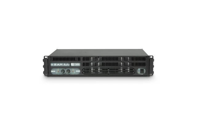 Ram Audio S 1500 DSP GPIO Amplificador de PA 2 x 880 W 2 Ohmios con Módulo DSP y GPIO