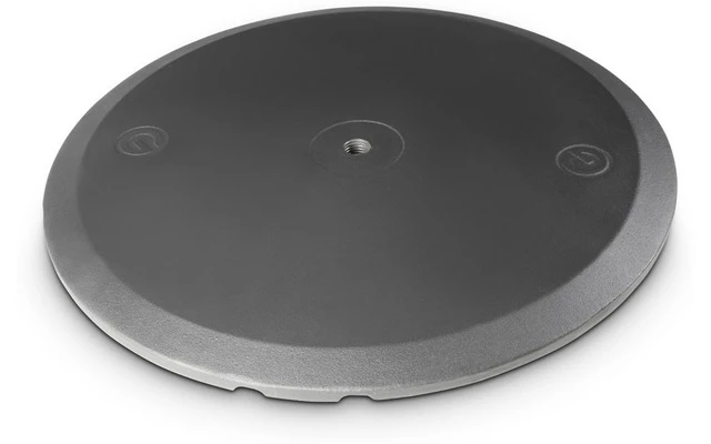 Gravity SSPWBSET 1 - Soporte de altavoz con base redonda de fundición de hierro