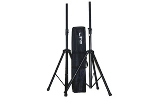 Ibiza Sound SS01B - Pareja soportes de altavoz + bolsa de transporte
