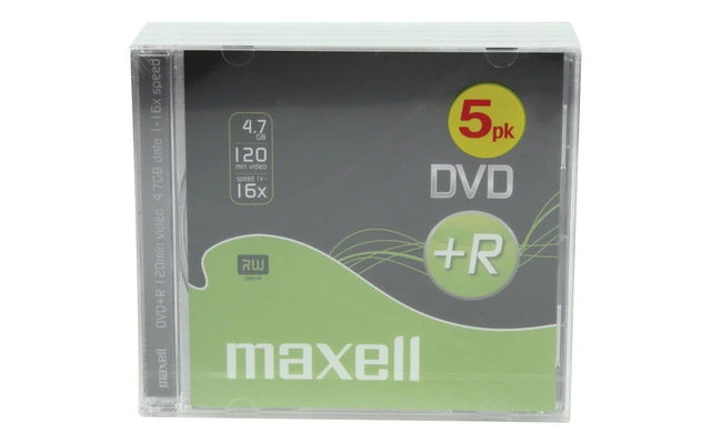 5 DVD+R DATA MAXELL