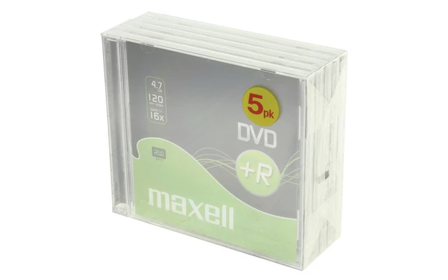 5 DVD+R DATA MAXELL